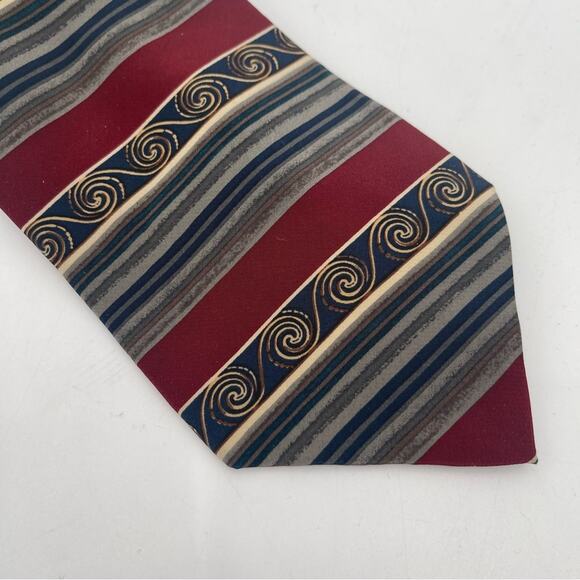 CHRISTIAN DIOR Tie Cravate Vintage Silk Blend Tie Luxury Designer Business Suit - Picture 5 of 10